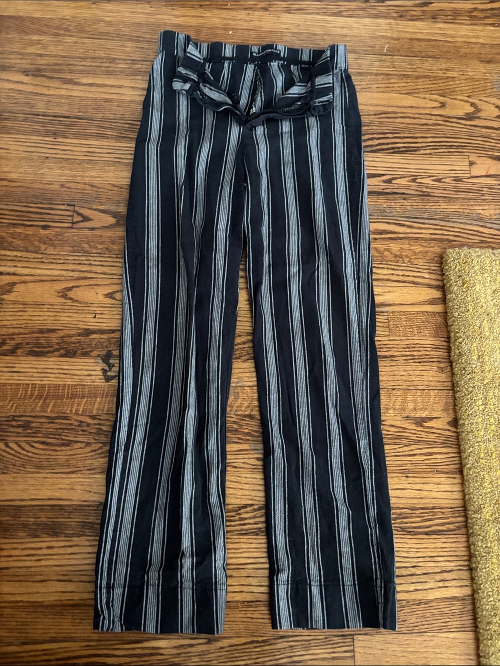 Brandy Melville Black and White Striped Pants